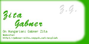 zita gabner business card